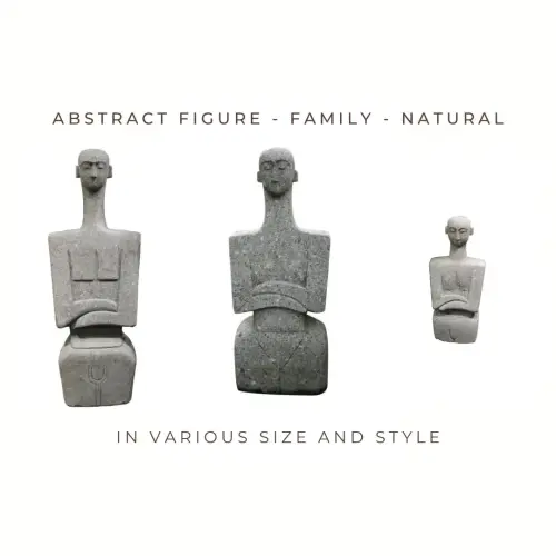 Product image of the product “Abstract figure - family, in the sizes from 70 to 175cm, basanite, natural ”